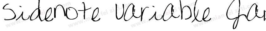SideNote Variable Jamie Clarke Type字体转换